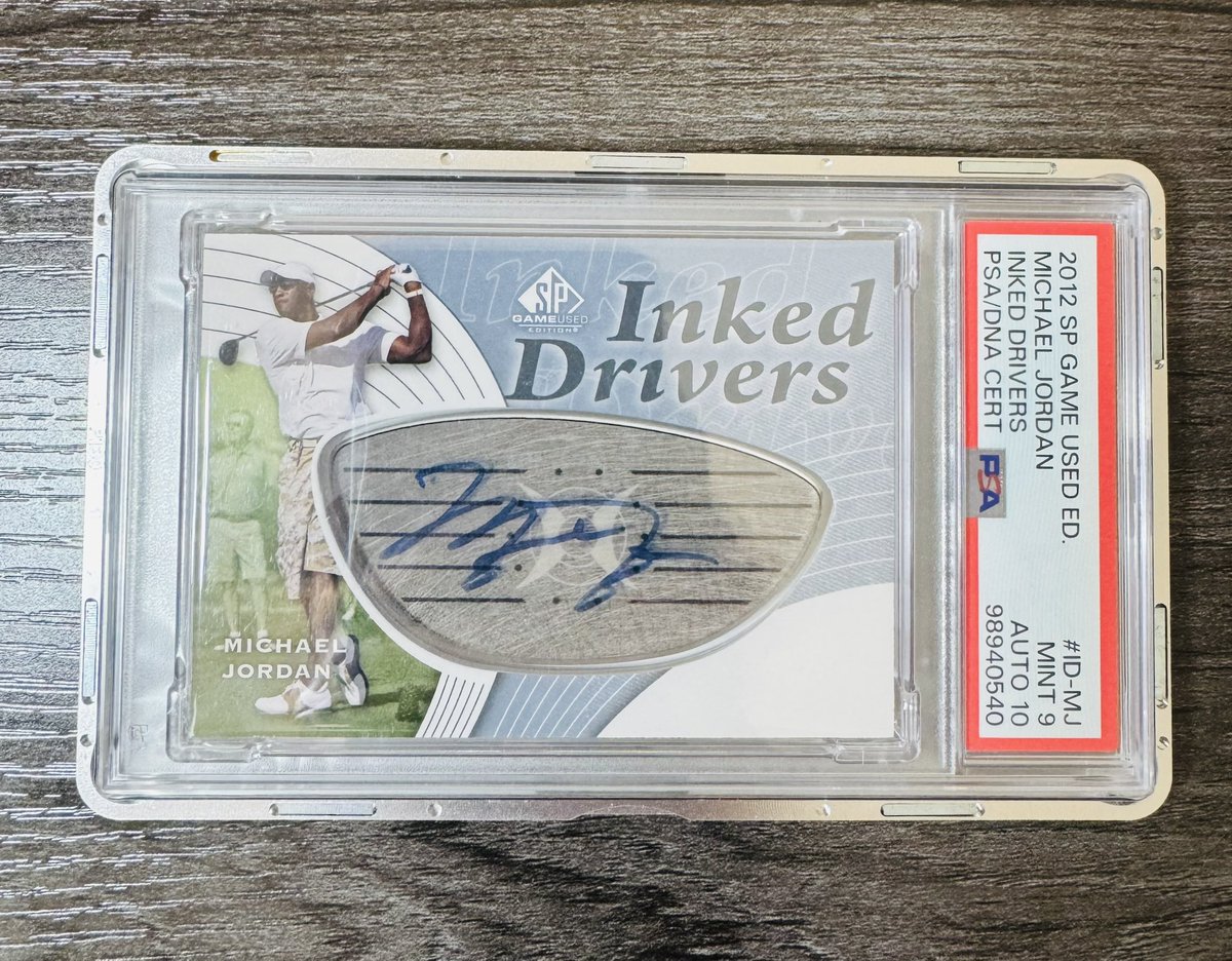 Stack Sale Day 3💰

Last Post Tonight 🥁🥁🥁

Michael Jordan Inked Drivers PSA 9 🏌️

$6500

Pop 1 None Higher; 3 Total Graded With PSA 

$5 BMWT
Stacks $100+ Ship Free
Stacks Close Friday