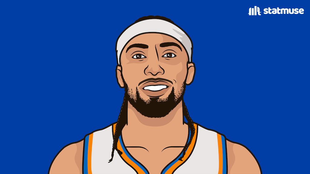 Jose Alvarado off the bench:

26 points 
5 steals
8 threes

The first bench player in NBA history to reach those numbers in a game.