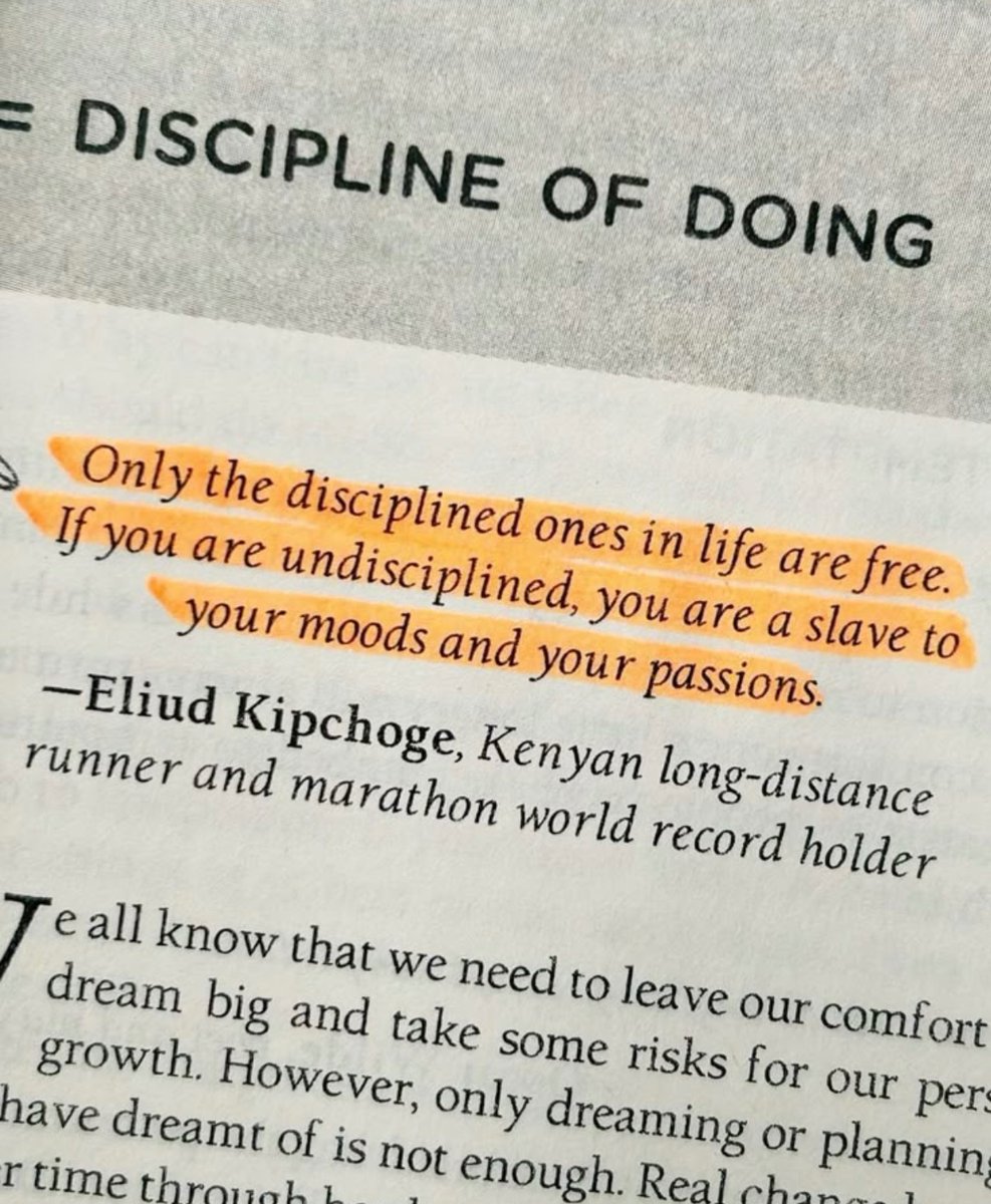 readswithravi's tweet photo. Only the disciplined ones in life are free. https://t.co/k2TO1VSBdF