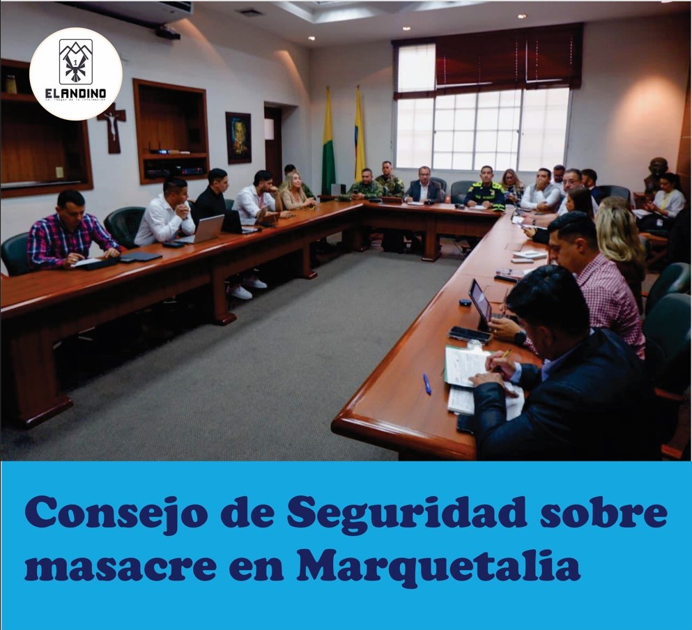 CONSEJO DE SEGURIDAD SOBRE MASACRE EN MARQUETALIA
Luego de que el fin de semana anterior se diera el caso de triple homicidio, en el municipio de Marquetalia... SEGUIR LEYENDO EN EL LINK:
periodicoelandino.com/noticia.php?no…
.
.
.
#masacre #marquetalia #ConsejoDeSeguridad #CALDAS #CTI