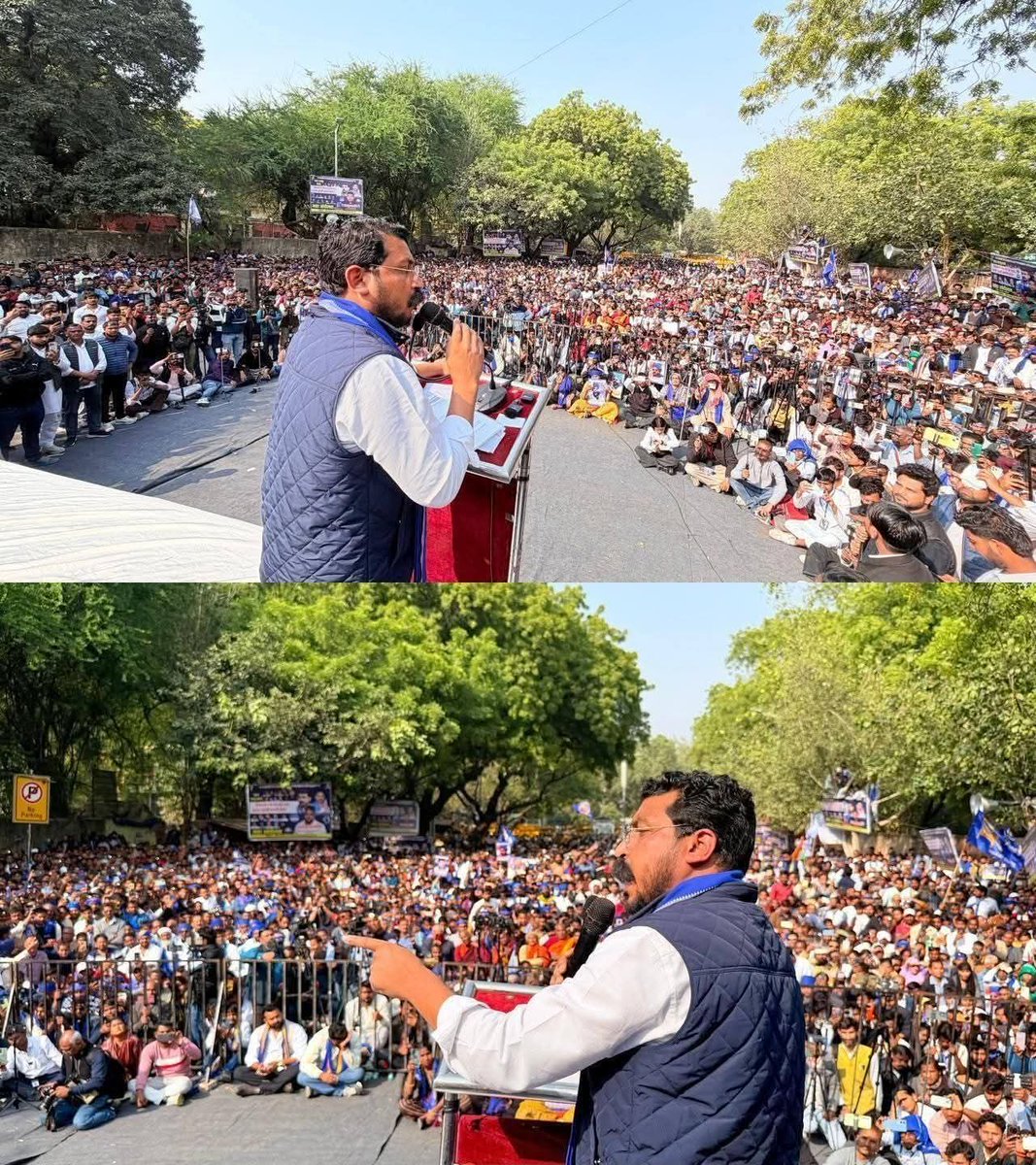 आज जंतर-मंतर पर SC/ST/OBC की हकमारी के  विरोध में व UGC विनियम 2026 के समर्थन में ‘महा-आंदोलन’ में अपनों के बीच हक़ और सम्मान की आवाज़ बुलंद करते हुए। <a href="/BhimArmyChief/">Chandra Shekhar Aazad</a> 
<a href="/AzadSamajParty/">Aazad Samaj Party - Kanshi Ram</a>

#UGC_लागू_करो 
#ASP_K_Support_UGC_Act 
#UGC_बहाल_करो