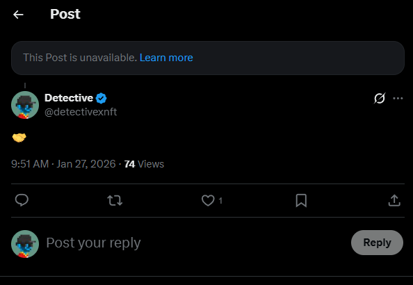 GM Pixel Bunny Punks Fam 🐰

If a post looks deleted when you open the comments — don’t worry.

Nothing has been deleted.
It’s just a temporary display issue due to a label from X.

We’re waiting for it to be lifted, and everything will be back to normal soon.

Still building.