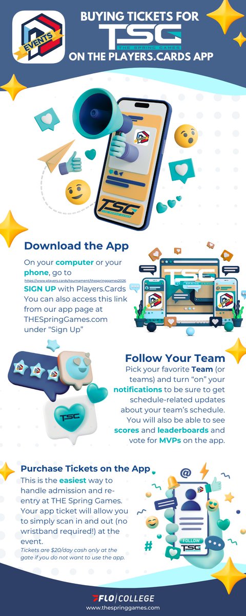 THESpringGames's tweet photo. Attention fans!! Below is how to purchase tickets!

https://t.co/SK4YZluQKL @RamblersSB  @BCUsoftball  @LIUSoftball  @BamaStateSB  @SouthernMissSB  St. John’s softball https://t.co/i7hTLKYaJd
