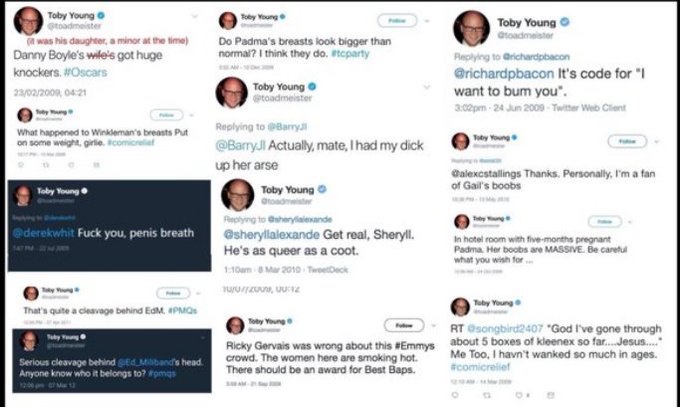 Talking of sex pests and their friends in the House of Lords, when are the media going to question why Kemi Badenoch thought Toby Young was a suitable nomination?