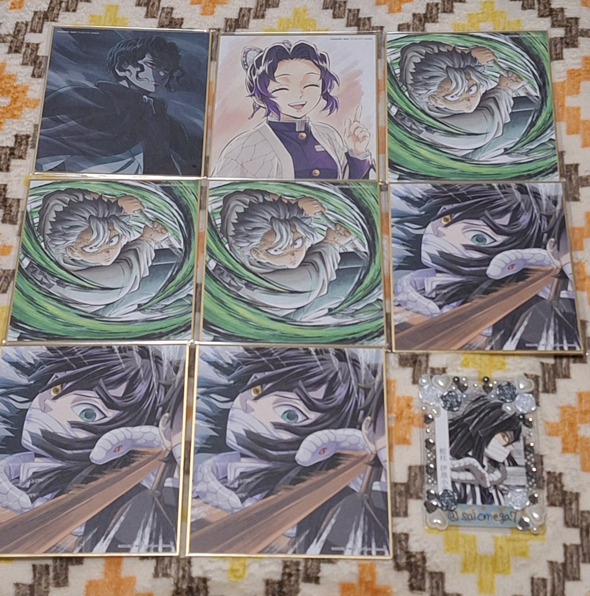 譲渡】鬼滅の刃 ufotable 複製ミニ色紙 柱稽古編 【譲】画像参照 【求