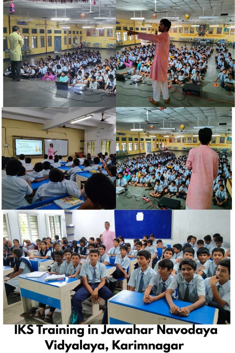 Indian knowledge system. The Aanadi foundation team has taken 40 sessions and imparted knowledge of value based education.