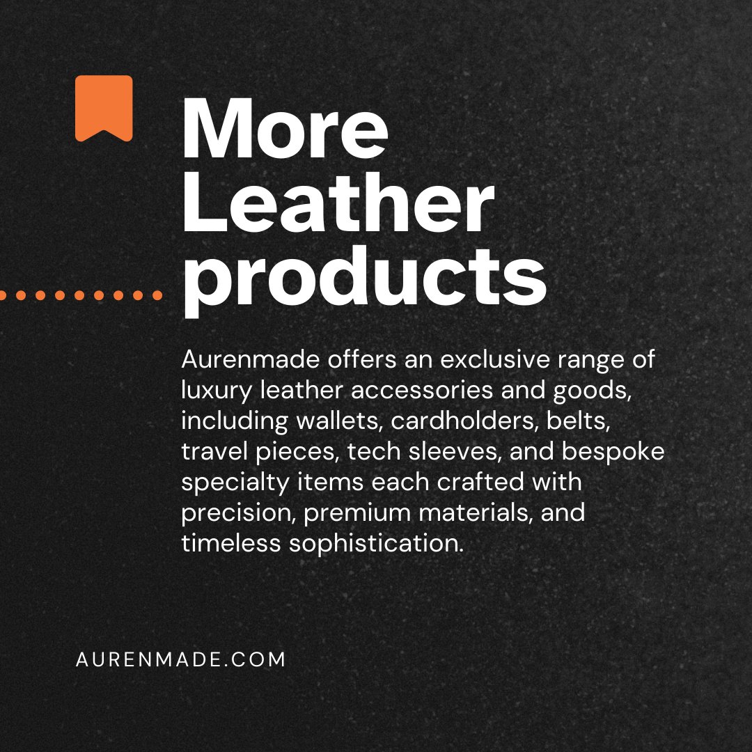 Aurenmade's tweet photo. Aurenmade — where luxury meets craftsmanship.
We are a premium leather goods manufacturer, crafting handmade leather bags, jackets, wallets, and accessories using ethically sourced, full-grain leather.
info@aurenmade.com
#leather #leathershoes #leatherdress #leatherbags #reels #a https://t.co/w8BuA5SnCU
