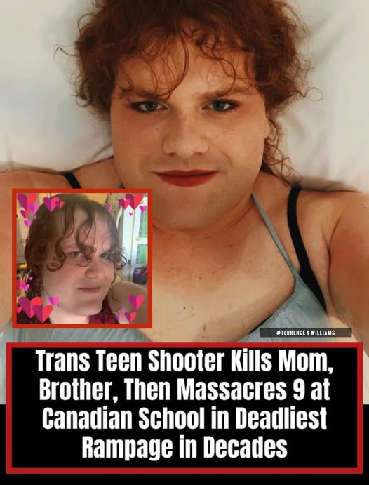 TRUMPGIRL_STL's tweet photo. Trans shooter they’re rushing to memory-hole because it doesn’t fit the narrative
Transgender teen Jesse Strang has been named by family and multiple reports as the gunman in Canada’s deadliest school shooting in decades—Tumbler Ridge, BC, yesterday.
He allegedly executed his mom and brother at home, then stormed Tumbler Ridge Secondary, killing 9 more before turning the gun on himself.
Total: 10 dead (including shooter), 27 wounded—some critical—in a town of just ~2,400.
Details: Strang began transitioning around age 15-16 (2023), per family/socials. YouTube linked to trans flag + rifle content. SSRIs reportedly involved.
RCMP first called suspect “female in a dress with brown hair,” then went gender-neutral “gunperson.” Motive still “unknown,” no official name release—citing “privacy.”
These are the facts leaking out while the story gets sanitized. Victims deserve the unfiltered truth, not selective omissions.
Pray for the families, the kids, the survivors. But don’t let the key details vanish.n