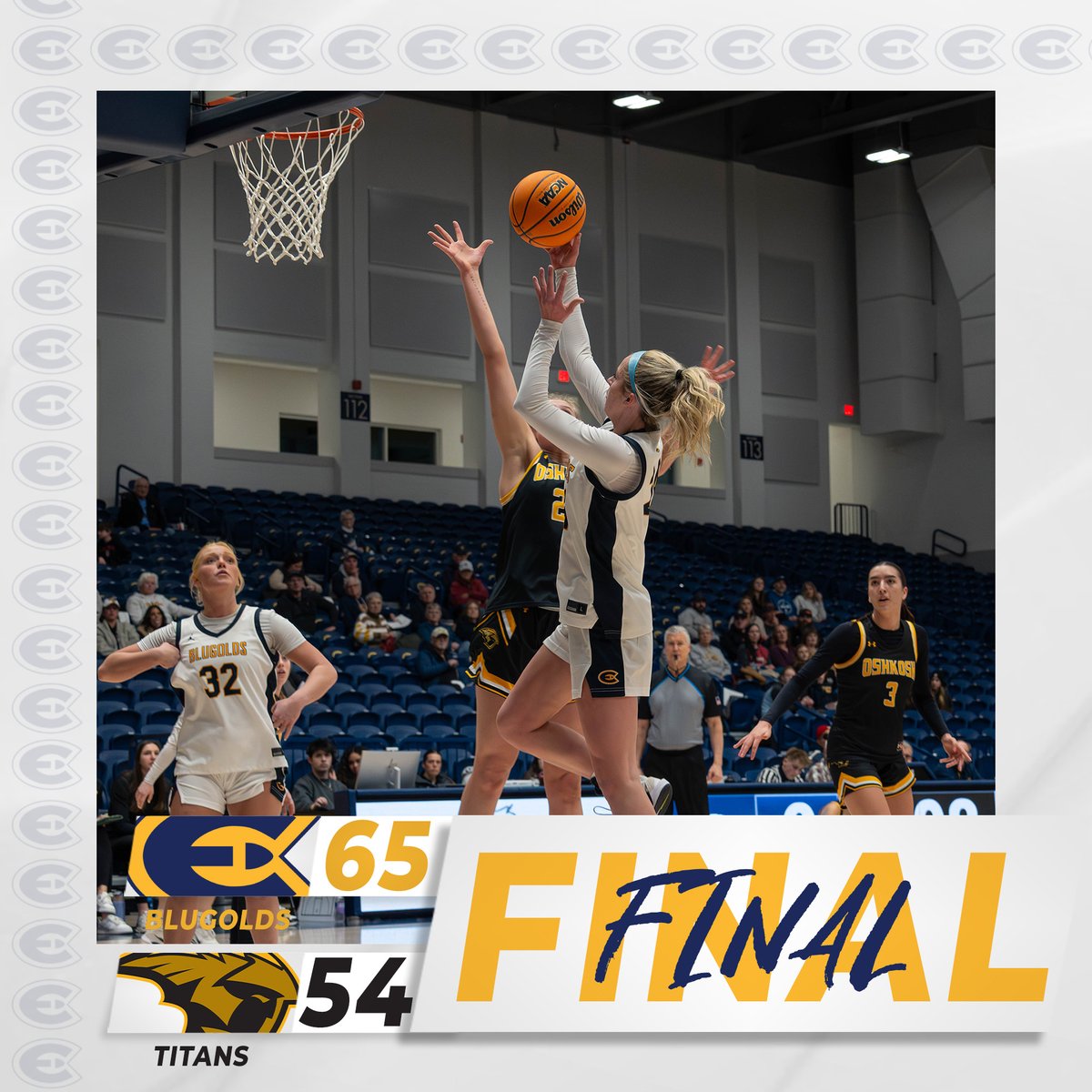 UWECblugolds's tweet photo. That's BLUGOLD BALL, baby! 🏀

@UWECWBB | #RollGolds