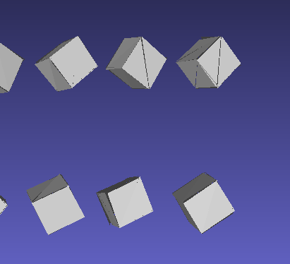 HenriqueGoisDev's tweet photo. Tried out the Generative Modeling via Drifting to generate a cube mesh, but so far only got it to collapse. Either it collapses and don't learn or overfit a single solution depending on the tau parameter

drift                             vs                          flow matching https://t.co/AqkCbqs9ws