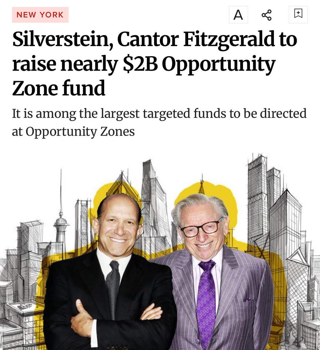 [RG911Team] These 2 billionaires were the luckiest men on earth on 9/11.

Larry Silverstein was the lease owner of the Twin Towers, and Howard Lutnick’s finance firm was headquartered on the top floors.

Both were late to work at the Twin Towers that morning, while their tenants