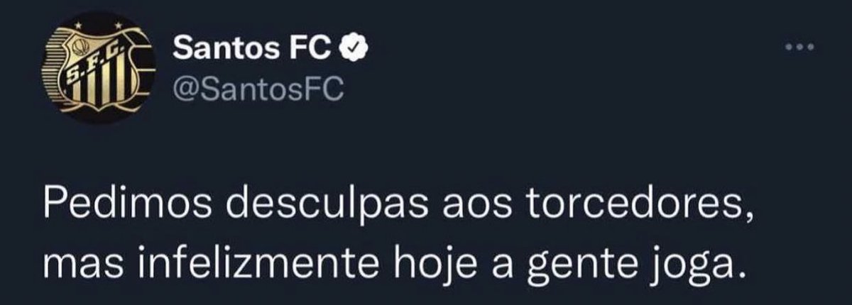 Infelizmente hoje tem…
