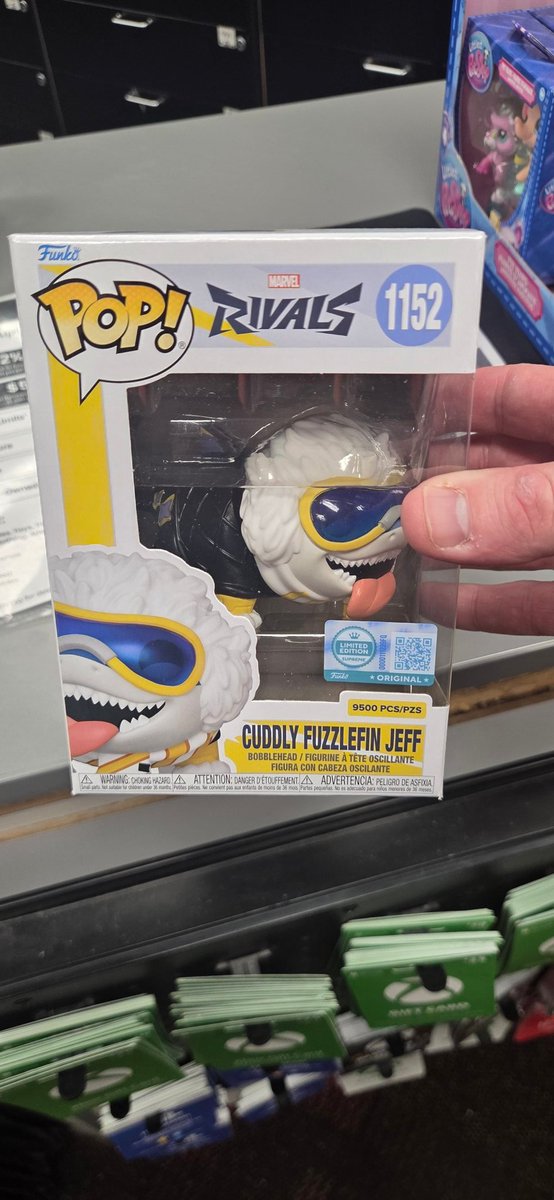 Dwing328's tweet photo. Walk In Store Call Check Your Gaming Stores Cuddly Fuzzlefin Jeff LE 9500 Lets Go!  #MarvelRivals #LE9500 @gamestop #Collectibles  @DisTrackers @FunkoPOPsNews #FunkoSoda #Funko #FunkoPOPNews #Funkos #Funkopop #Funkopops  #FunkoPopVinyl #FunkoFinderz @funkofinderz https://t.co/kWTaysnwNc