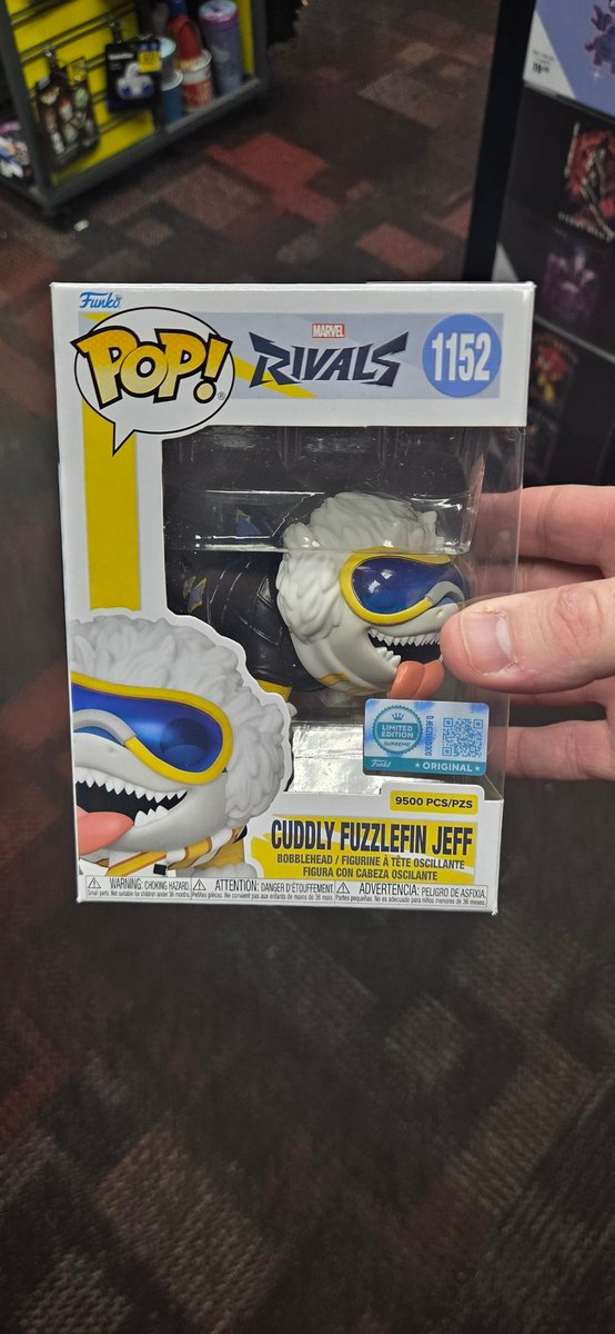 Dwing328's tweet photo. Walk In Store Call Check Your Gaming Stores Cuddly Fuzzlefin Jeff LE 9500 Lets Go!  #MarvelRivals #LE9500 @gamestop #Collectibles  @DisTrackers @FunkoPOPsNews #FunkoSoda #Funko #FunkoPOPNews #Funkos #Funkopop #Funkopops  #FunkoPopVinyl #FunkoFinderz @funkofinderz https://t.co/kWTaysnwNc