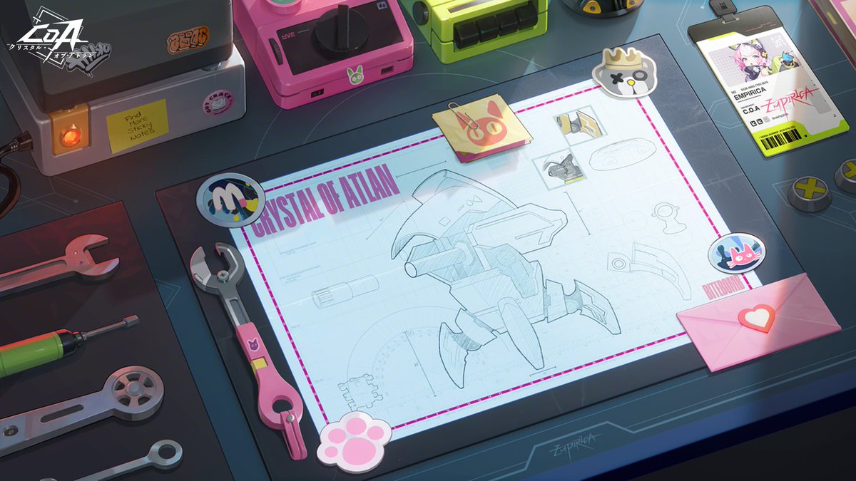 発明家「ジョディ」は活発で好奇心旺盛です。
魔導機械と発明製造に夢中で、あらゆる物事に強い探求心を持っています。

#クリスタルオブアトラン
#CoA
#晶核