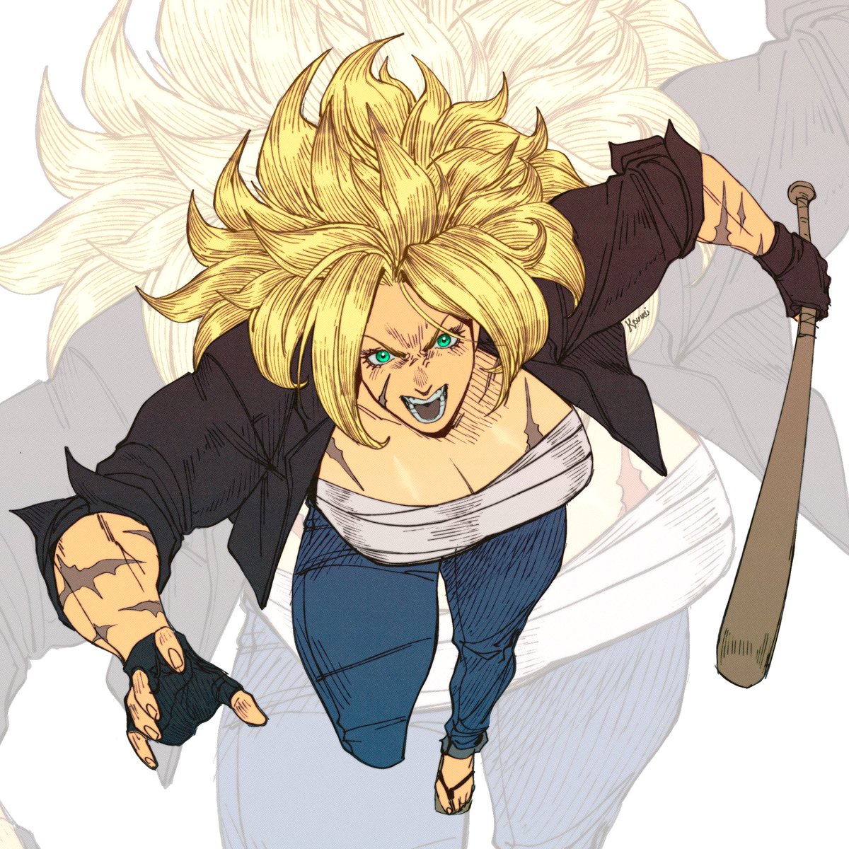 // I’ll make an account for Gina’s sister tomorrow morning or something , gonna need to shake off some rust on my editing skills—

Here she is by the way !