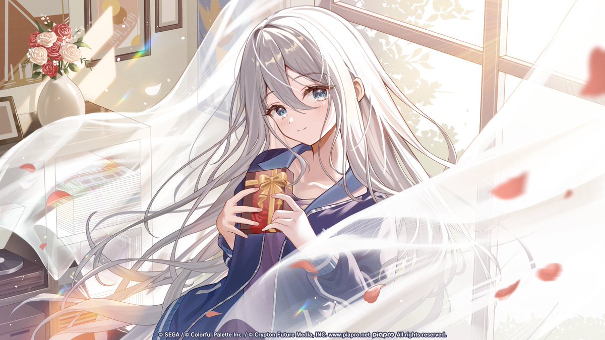 Kanade is here to brighten your day! 💜

Like and share this illustration to help us reach our goal for the "Share the Love Campaign".

🎨: Harukix (<a href="/haru_tanna/">Harukix</a>)