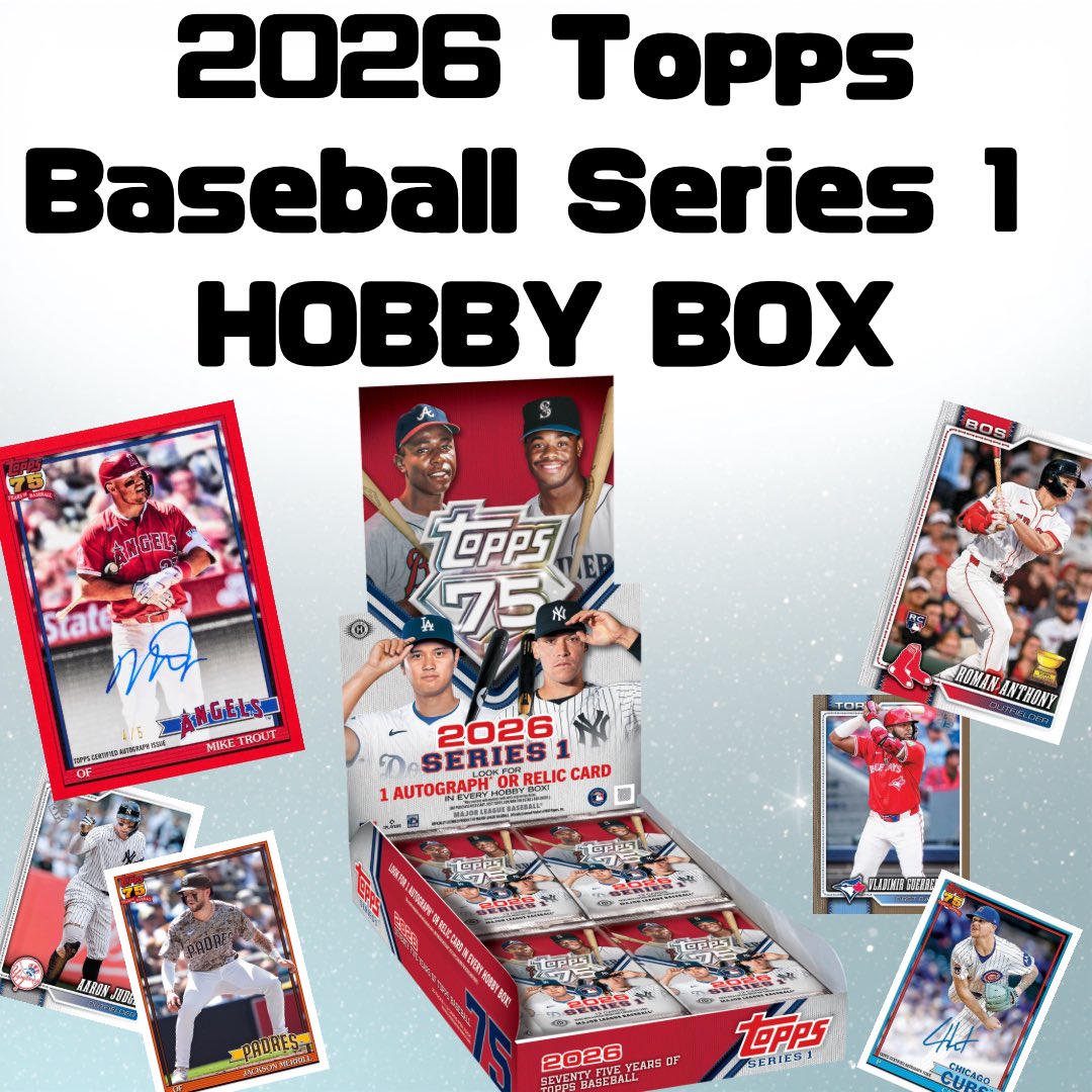 🔥本日発売🔥 ⚾️2026 Topps Baseball Series 1 HOBBY BOX⚾️ 今年も