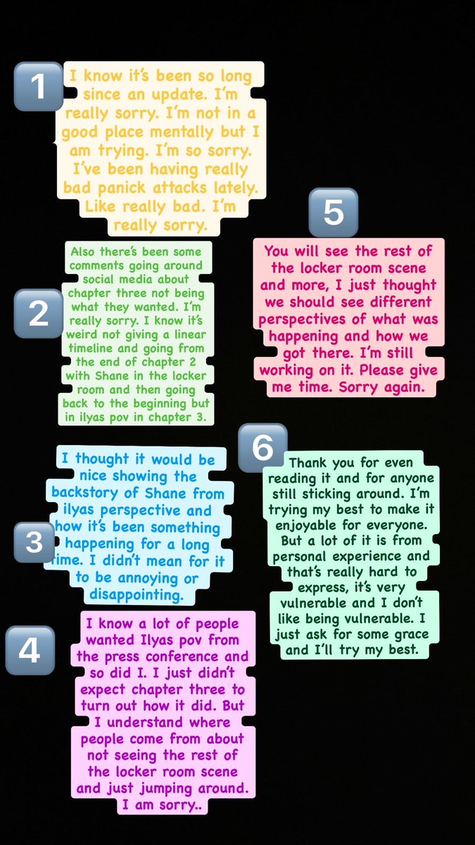 pause_to_read's tweet photo. Addressing some comments and messages I’ve seen on social media about my fic: 

No Further Questions. 

I’m still trying. I’m sorry it’s taking too long. Please give me some more time.#fanfiction #heatedrivalry #hollanov https://t.co/gwJgYWiEkv