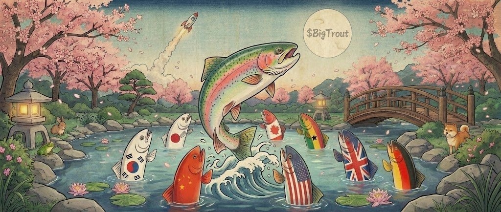 Glbcryptounion's tweet image. "The 9Fig Bitfinex whale @BigTrout300, is giving back to the community. Over $65,000+ in DEV buybacks, reinvested into the token. 

$BigTrout Mode.