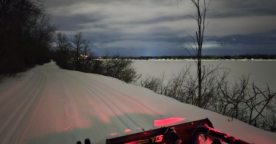 tracksetfred's tweet photo. Ski Heritage East has been groomed from end to end today.  Soft conditions, but lots of snow to work with! https://t.co/HnhWbpd58R
