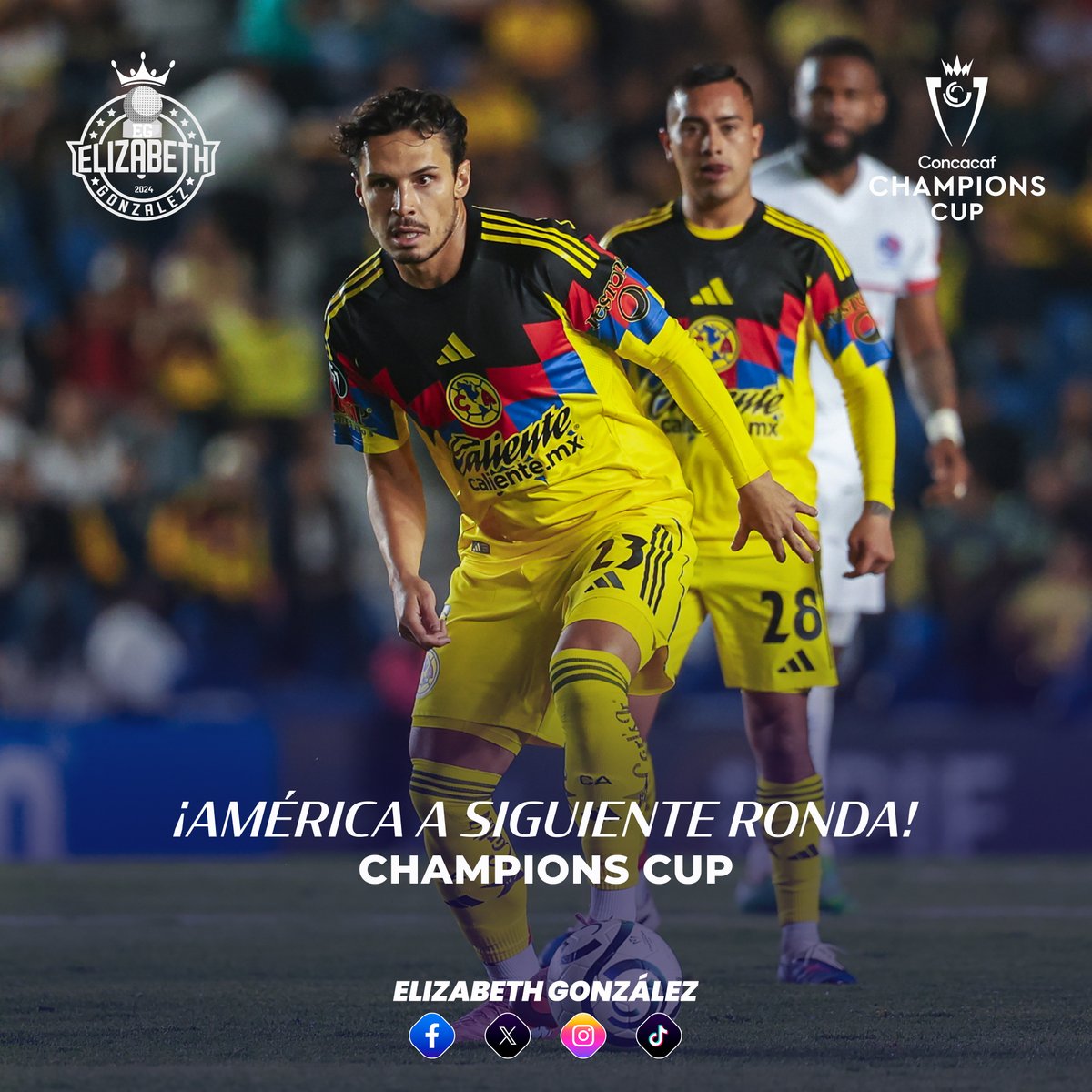 Elizabeth27gt's tweet photo. ✅ LAS ÁGUILAS A SIGUIENTE RONDA 

América empató a cero goles contra Olimpia de Honduras y con un global de 2-1 avanza a los octavos de final de la Champions Cup. 

#Concacaf | #RayadosXelajú https://t.co/8T0AyUAAuT