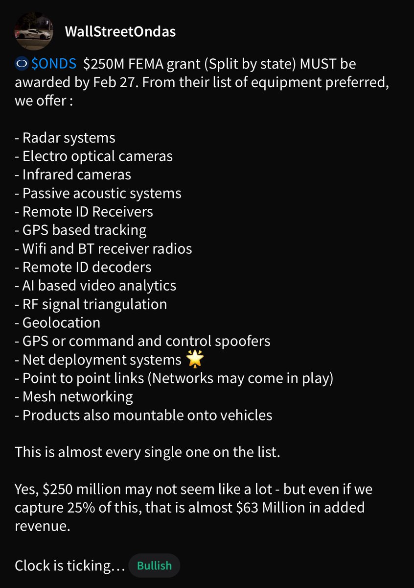 SheriffStrategy's tweet image. $ONDS Its almost time to pay up 💰