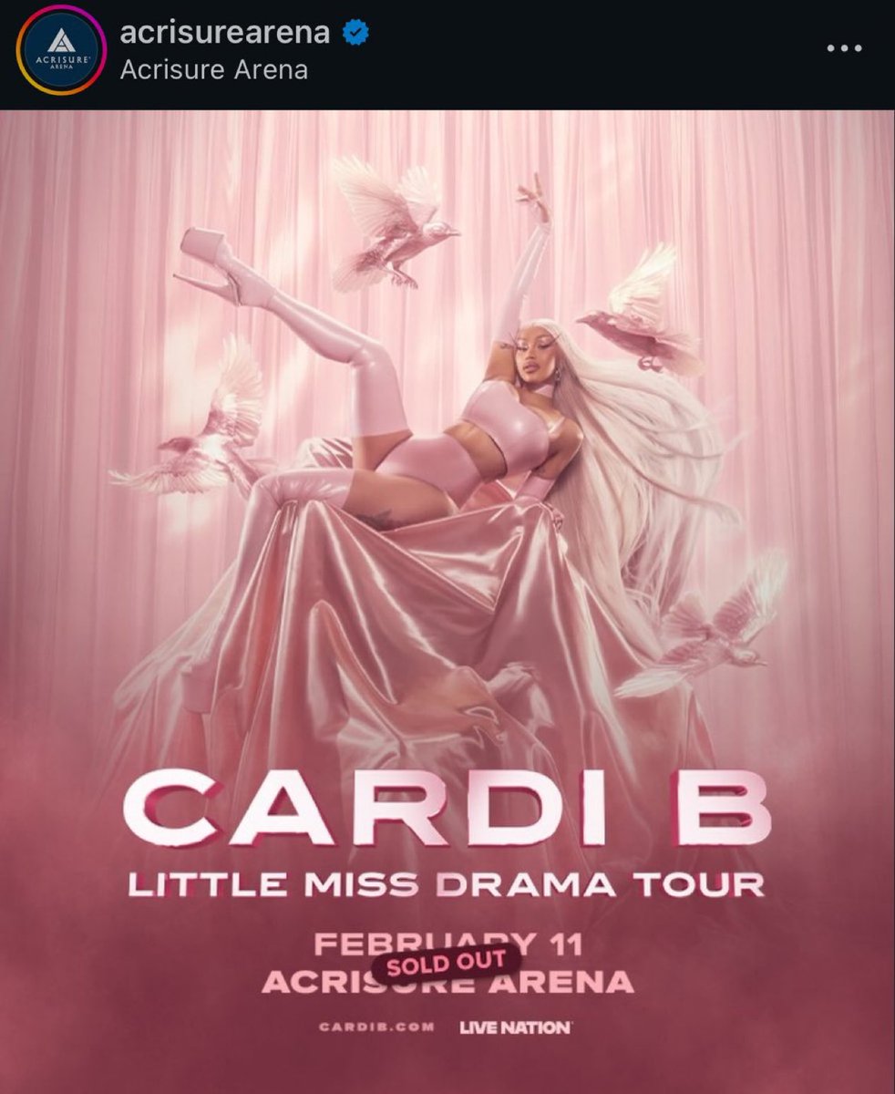Cardi B’s first show of Little Miss Drama Tour is officially sold out! 👏🏽🎤