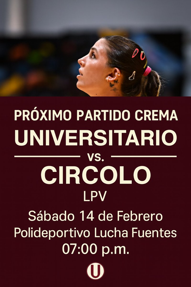 𝗣𝗥𝗢́𝗫𝗜𝗠𝗢 𝗣𝗔𝗥𝗧𝗜𝗗𝗢 𝗖𝗥𝗘𝗠𝗔 🥳

🏆 𝘓𝘗𝘝

🗓️ 𝘚𝘢́𝘣𝘢𝘥𝘰 14 𝘥𝘦 𝘍𝘦𝘣𝘳𝘦𝘳𝘰

🏟️ 𝘗𝘰𝘭𝘪𝘥𝘦𝘱𝘰𝘳𝘵𝘪𝘷𝘰 𝘓𝘶𝘤𝘩𝘢 𝘍𝘶𝘦𝘯𝘵𝘦𝘴

⏰ 07:00 𝘱.𝘮.

#PumasConGarra