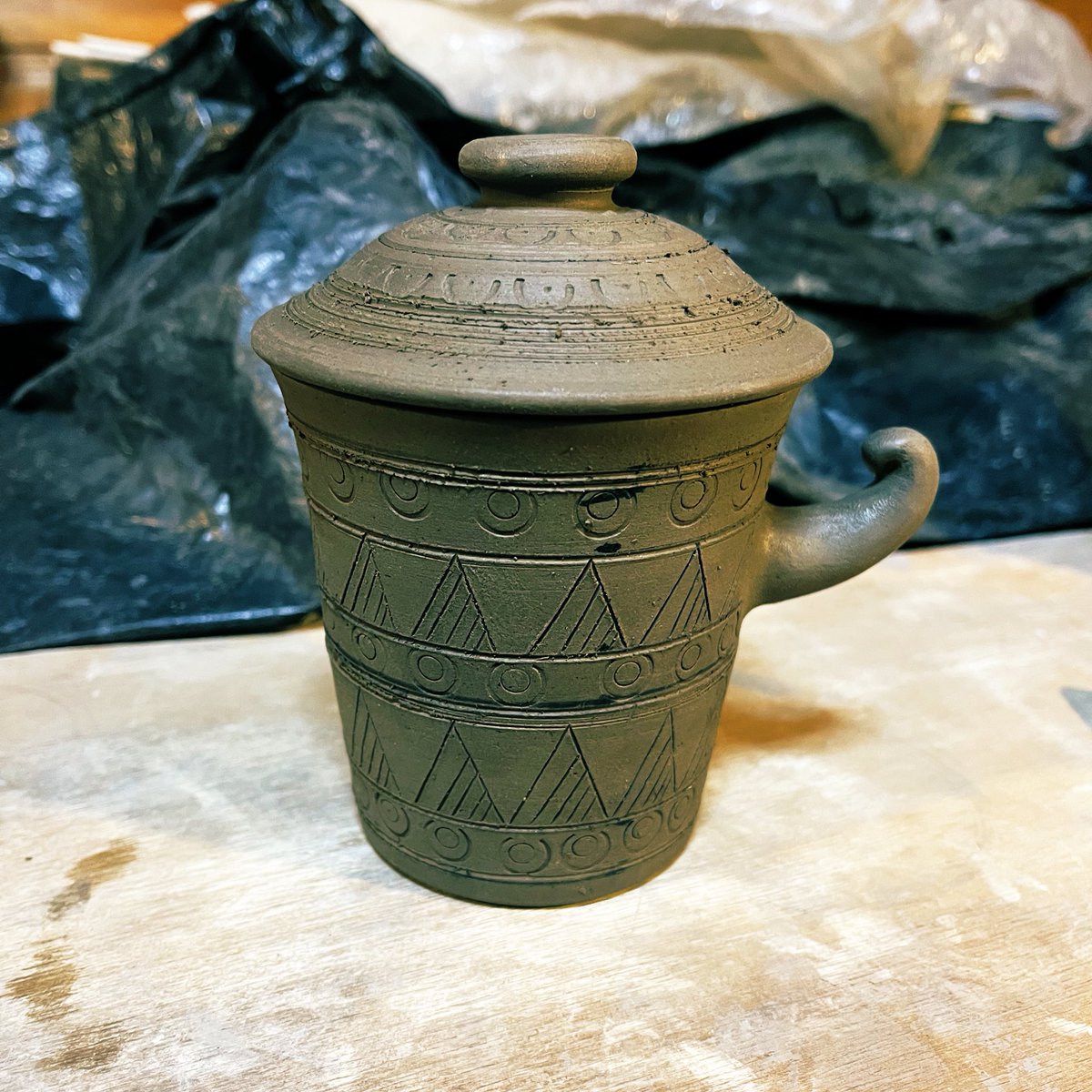 新羅土器カップ 制作風景  ｸﾞｯ( 'ω' )و ／