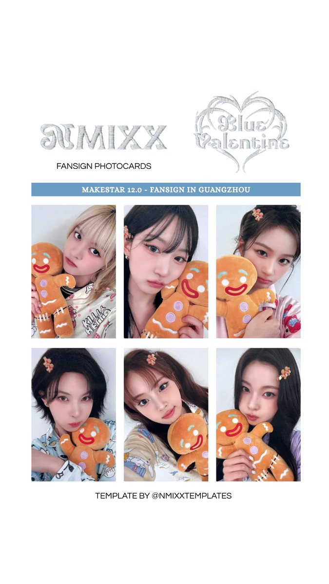 ᯓ☆ NMIXX (엔믹스) - Blue Valentine Makestar 12.0: Fansign