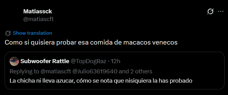 TopDogRaz's tweet photo. @matiascft @Julio63619640 @franciskuchen @JoaleAristimuno De paso la puta no acepta comentarios porque es maricona. No da más de violado https://t.co/eoZmdXoedM