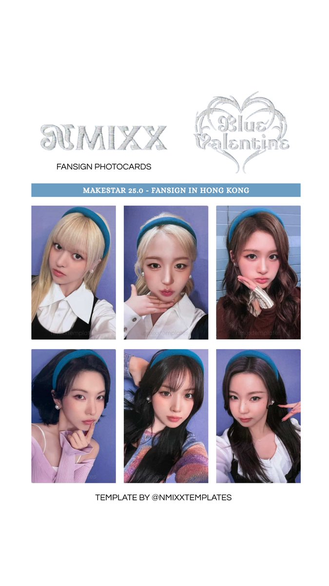 ᯓ☆ NMIXX (엔믹스) - Blue Valentine - Makestar 25.0: Fansign in