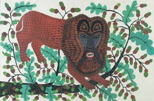 PrymachenkoArt's tweet photo. Lion has broken an Oak #artbots #primachenko https://t.co/LoIjBbEVuu