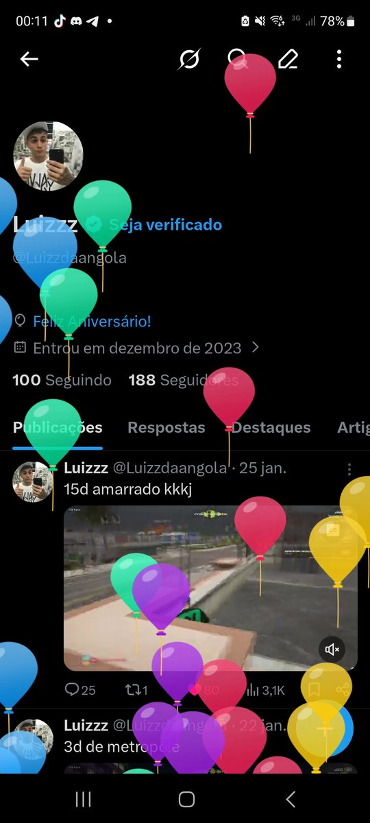 agradecer mais um ano de vida.