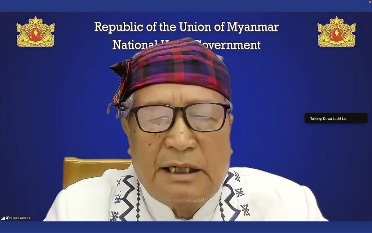 CrphMyanmar's tweet photo. Ceremony of the 79th Pinlong Agreement Day jointly organized by the NUCC, @NUGMyanmar and @CrphMyanmar is now ongoing. 

Country's democratic and ethnic leaders address at the ceremony of historic day of the Union. 

Join and watch here our live stream: https://t.co/T03sUM4VgZ https://t.co/Hjo5bm7fuk