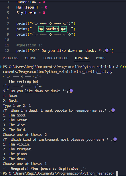 syntax_regina's tweet photo. ଘ(∩^o^)⊃━⭐ 𝕾𝖔𝖗𝖙𝖎𝖓𝖌 𝕳𝖆𝖙  
#CodedexSortingHat @codedex_io https://t.co/rZwdJRW80f