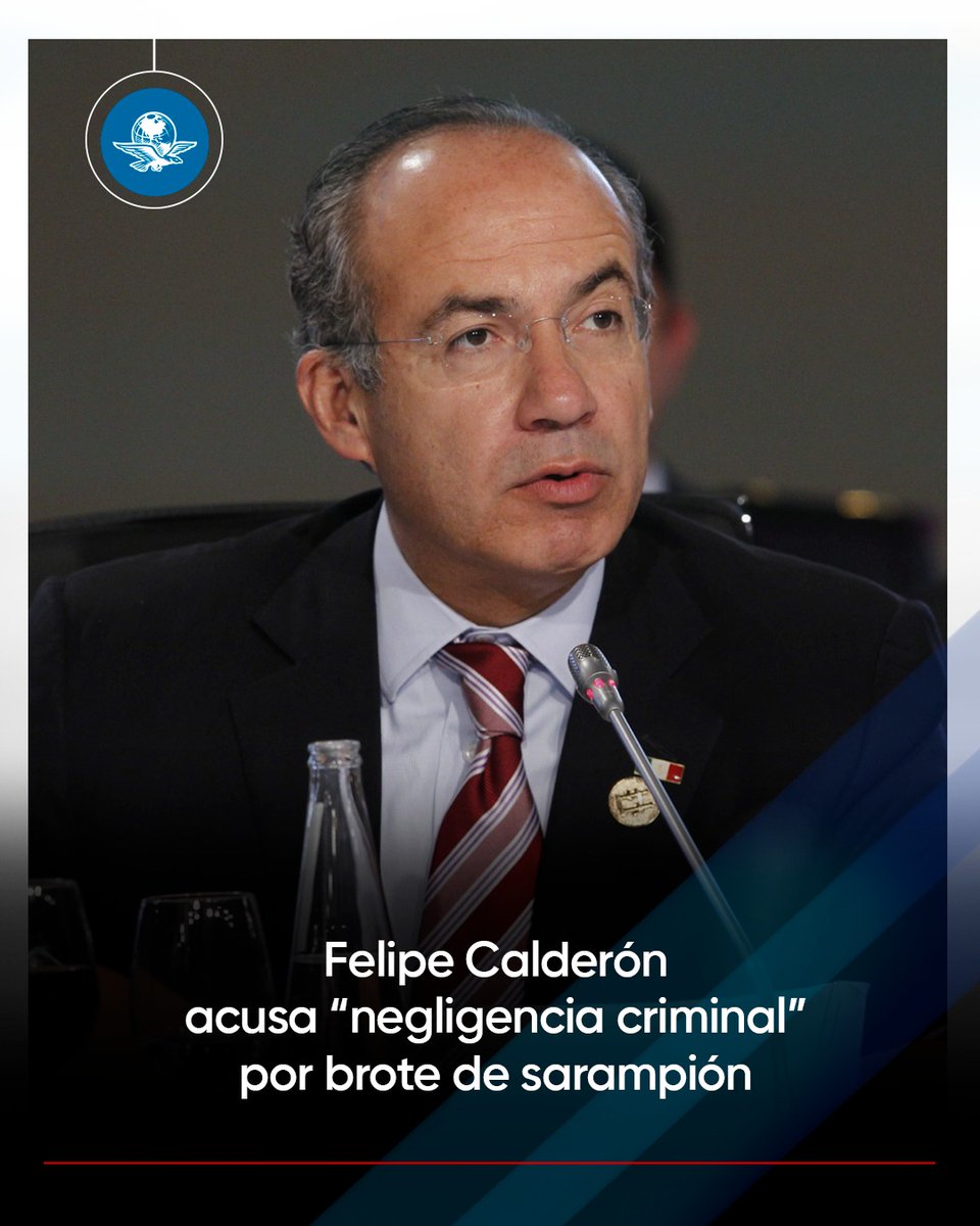 🔴 “Terrible... la crisis del sarampión pudo haberse evitado”, señaló el expresidente Felipe Calderón, quien arremetió contra el actual gobierno por haber cancelado “por ignorancia o ambición” las campañas de vacunación universal.
eluniversal.com.mx/nacion/felipe-…