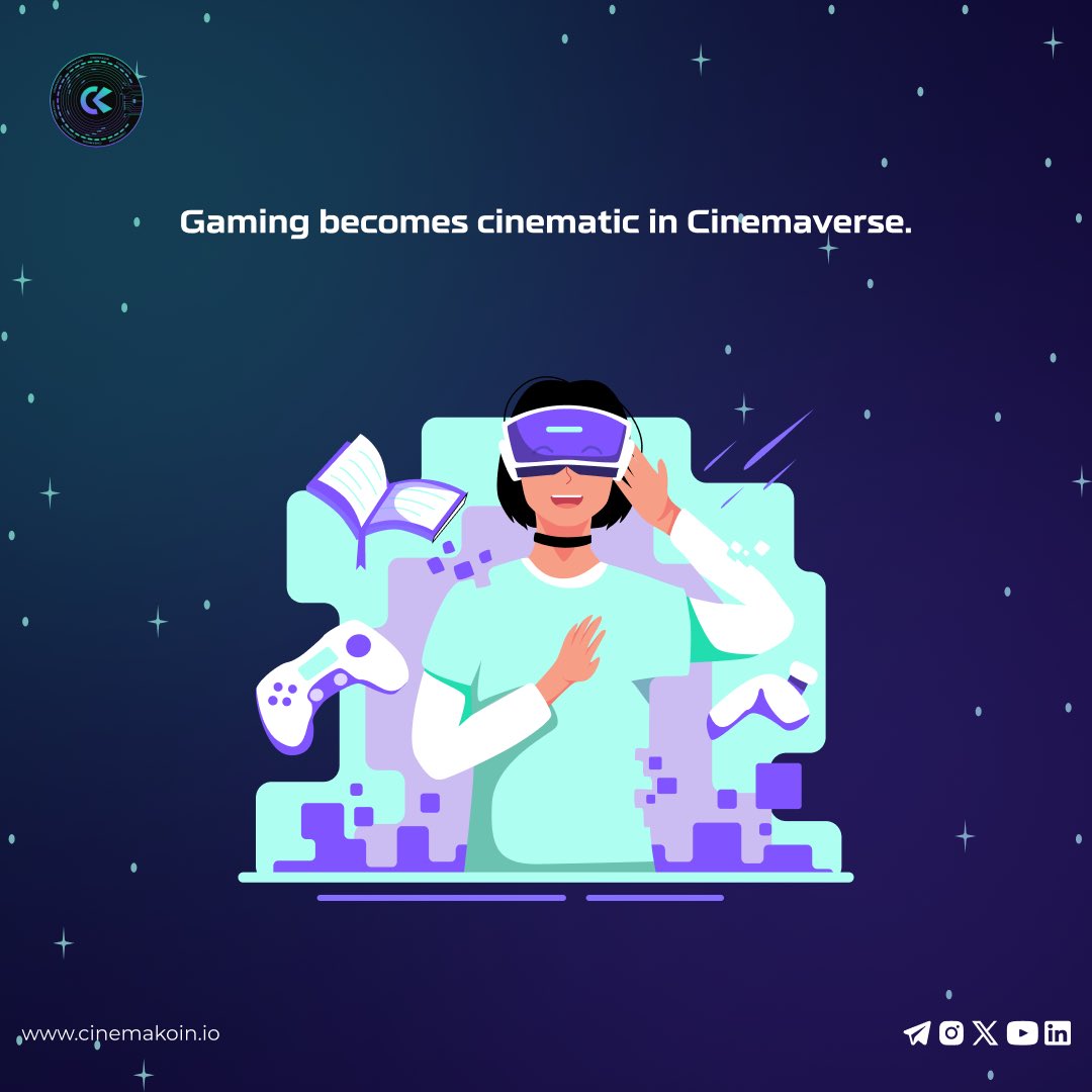 Play-to-earn meets storytelling.

Fun with real value.

#CinemaKoin #CryptoDaily #crypto #Bitcoin #Blockchain #BTC #cryptocurrency #ethereum #nfts #ck #cswap #cinemarketplace #CryptoCommunity #CryptoNews #Metavers #DreamWorld