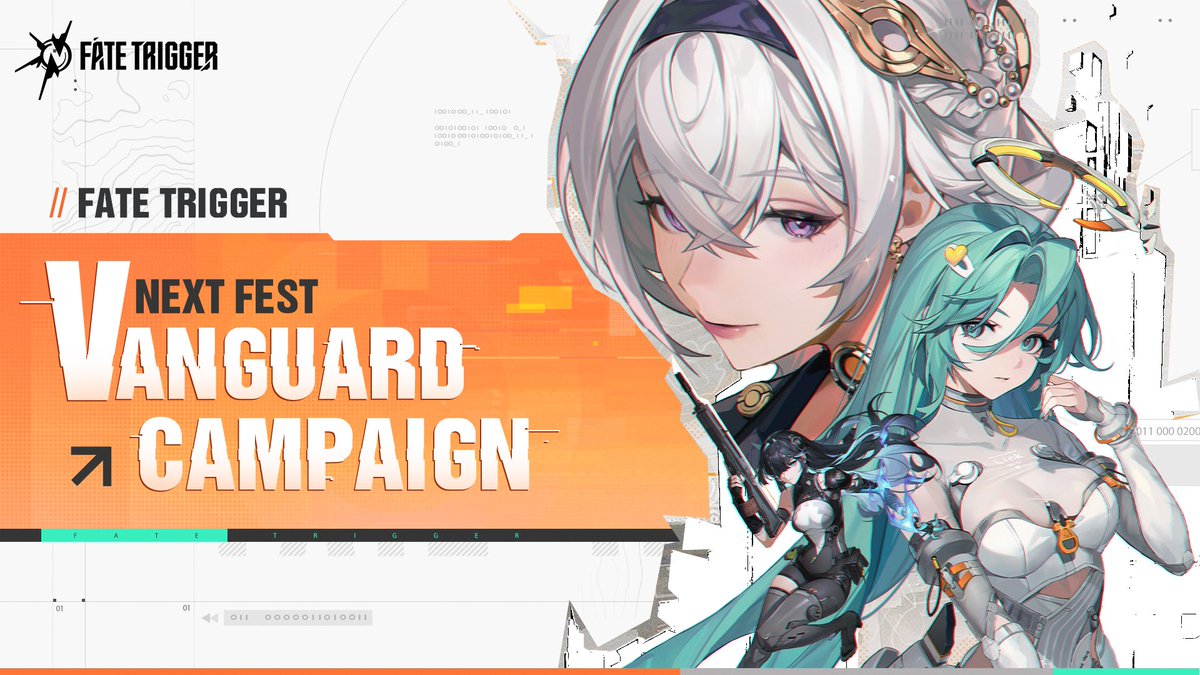 FateTrigger_ID's tweet photo. [Acara] NEXT FEST: KAMPANYE VANGUARD

Para Awakener, Bersatulah!  
Pada 20 Februari pukul 15.00 WIB, saat uji coba Steam Next Fest resmi dimulai, Kampanye Vanguard dalam Fate Trigger NEXT FEST akan diaktifkan. Setelah masuk ke dalam game, segera kunjungi halaman acara untuk memeriksa misi-misi Anda! 

Terima perintah Anda, selesaikan tantangan dalam game, atau rekrut sesama Awakeners untuk mendarat di Helix Airena, Anda akan memiliki kesempatan untuk mendapatkan hadiah eksklusif edisi terbatas Vanguard yang dapat dibawa ke Early Access (EA):
🎁 Hadiah Eksklusif Uji Coba (Terikat Akun Early Access): 
- Icon Charm - Neo Trigger 
- Eos Parachuting - Willpower
- Tiket Undian - Izin Pemuatan ×3

Semua hadiah edisi terbatas yang diperoleh selama NEXT FEST: VANGUARD CAMPAIGN akan didistribusikan saat peluncuran Early Access.

Vanguard Awakeners, sampai jumpa di Helix Airena! 
#FateTrigger #SteamNextFestPlaytest