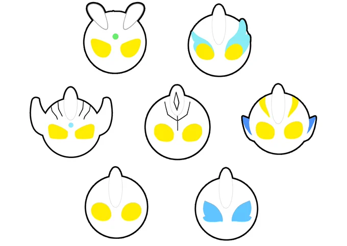 子供のバレンタインにマカロンでウルトラマン作ろうと思っててデザインだけ作った マカロンも作ったこと無ければ、アイシングもしたことない うまくできたか結果は14日にわかる…