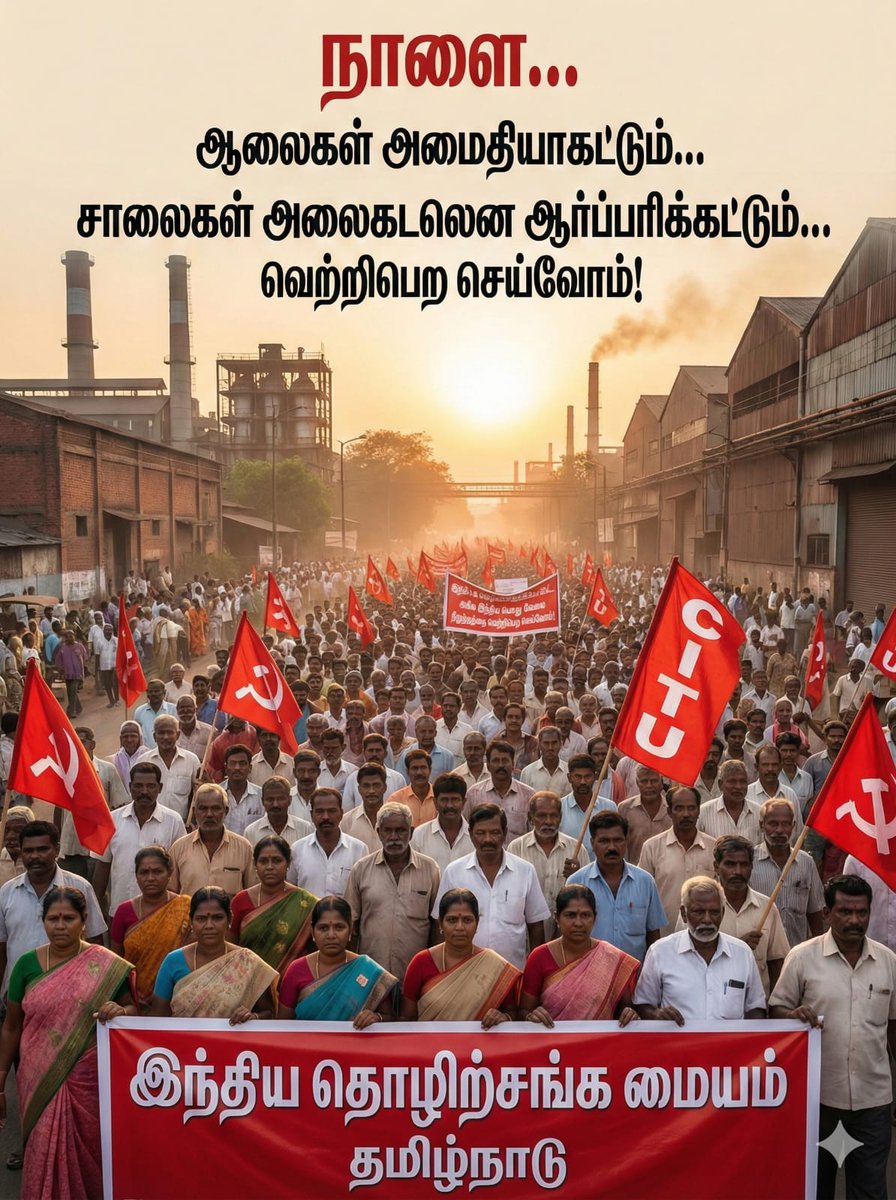 pushparajjohns's tweet photo. #allindiastrike #CITU https://t.co/BhaFax4WGo