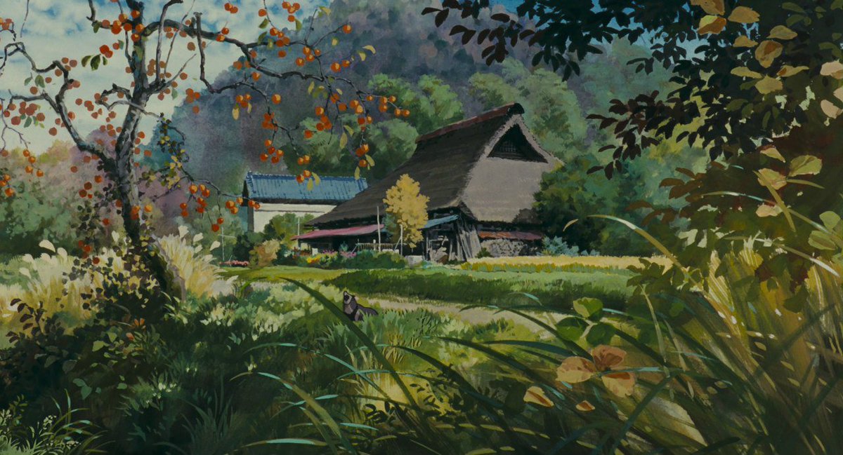 gen_ghibli's tweet photo. #EscenariosGhibli Paisajes, en 'Pompoko' (Isao Takahata, 1994). https://t.co/T4LYWS4jab