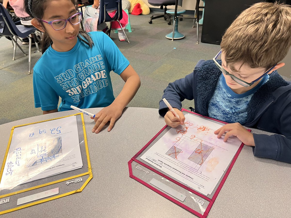 Decomposing figures to find the area, and justifying our strategies. Can you solve it another way? #cockrellchampions