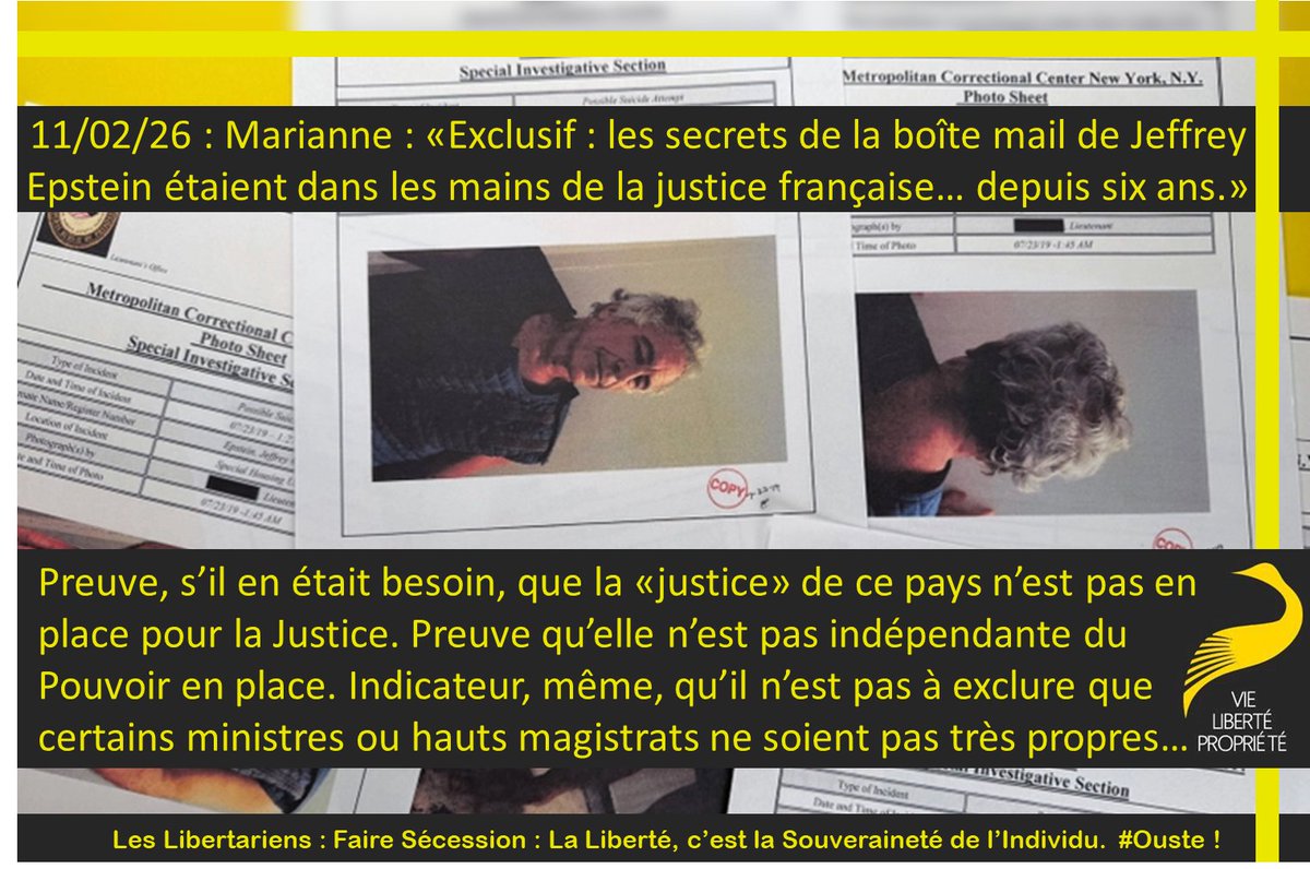 Preuve, s’il en était besoin, que la «justice» de ce pays n’est pas en place pour la Justice. Preuve qu’elle n’est pas indépendante du Pouvoir en place. Indicateur, même, qu’il n’est pas à exclure que certains ministres ou hauts magistrats ne soient pas très propres…
#Sécession