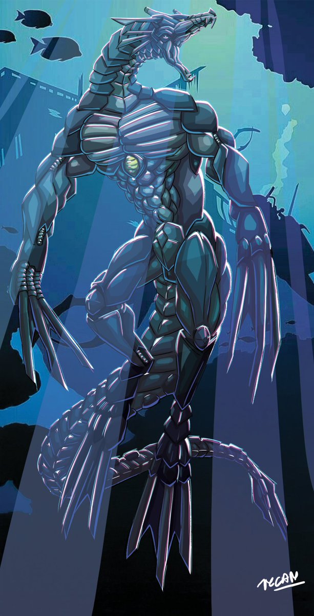 Lycanimation's tweet photo. Mech Leviathan 🐉 https://t.co/3SjzlevSdb