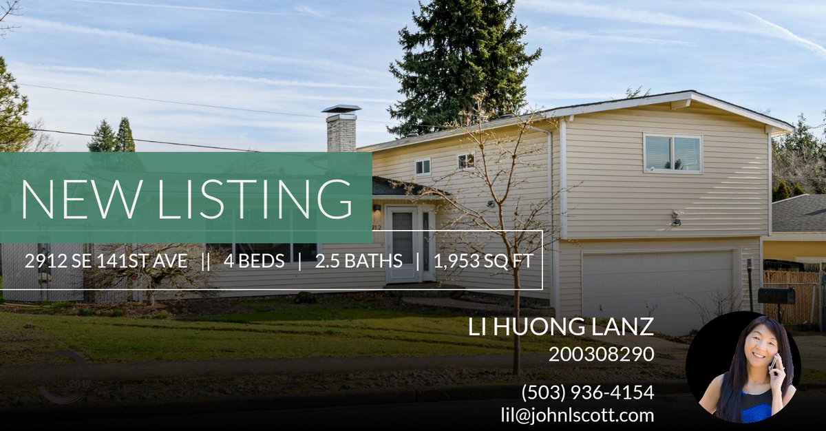 LanzLil's tweet photo. 📍 New Listing 📍 Take a look at this fantastic new property that just hit the market located at 2912 Se 141st Ave in Portland. Reach out here or at (503) 936-4154 for more information https://t.co/J0LEephSuY https://t.co/LRmUnsYQ7E