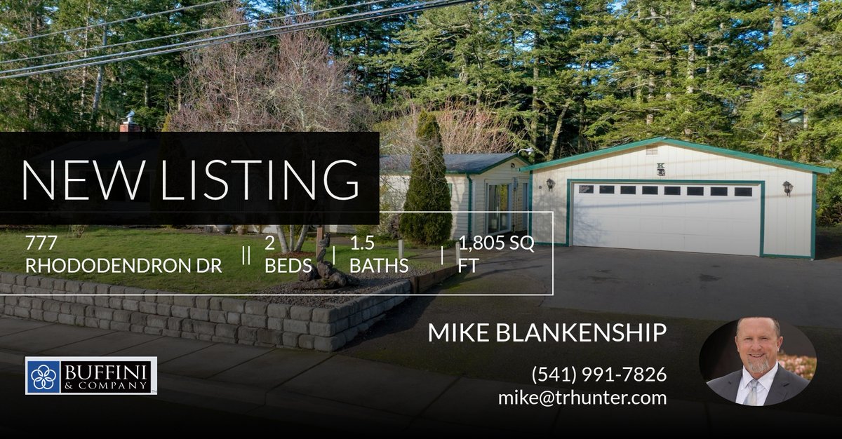📍 New Listing 📍 Take a look at this fantastic new property that just hit the market located at 777 Rhododendron Dr in Florence. Reach out here or at (541) 991-7826 for more information homeforsale.at/777_RHODODENDR…