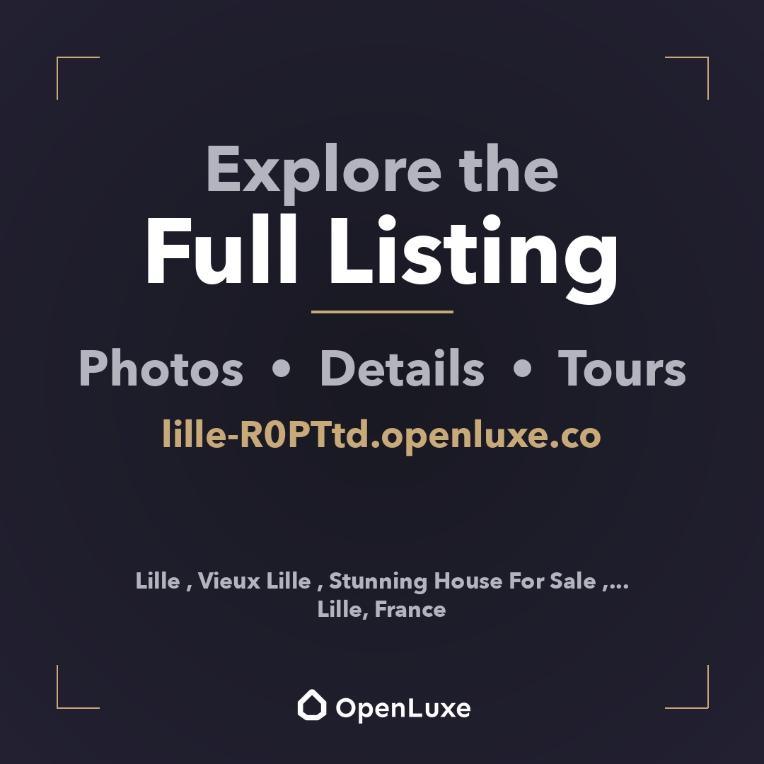 openluxere's tweet photo. FOR SALE: Lille , Vieux Lille , Stunning House For Sale , 59...
€3.5M | Lille
Listed by Nathalie Forest Sotheby's Inte...

https://t.co/2MJ9F4HL4U

#DreamHome #ItalyRealEstate https://t.co/DMMLP55QFI