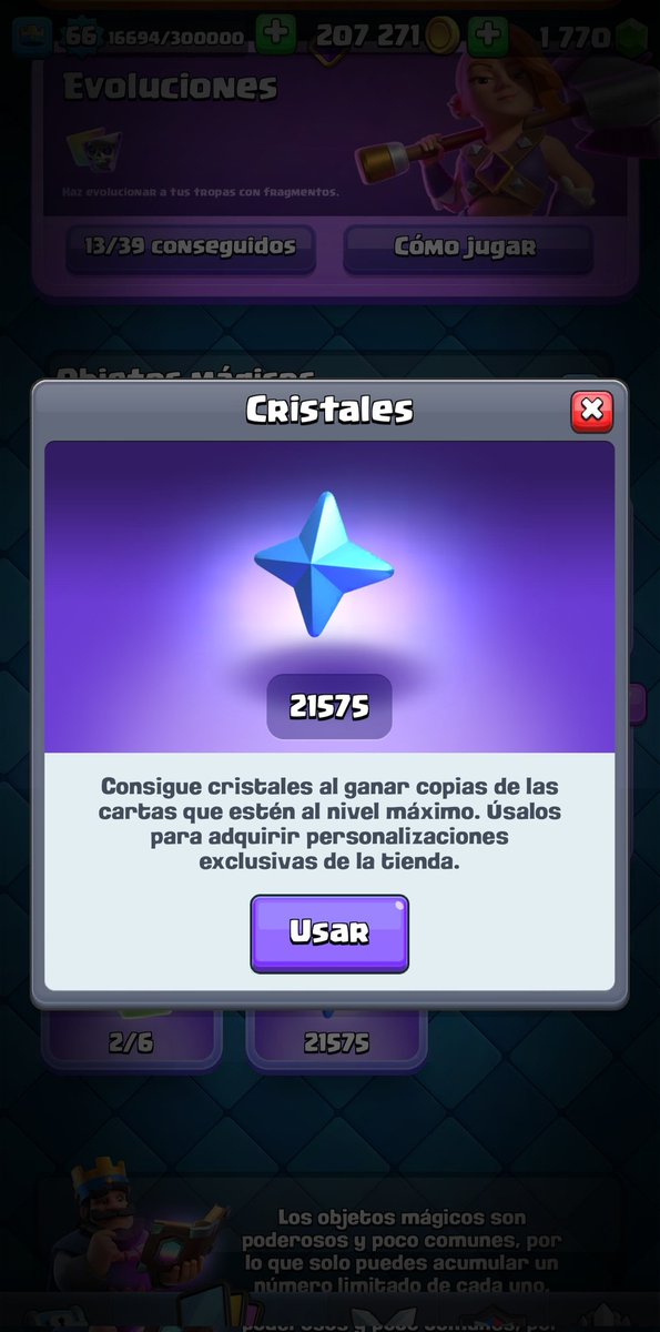Dmendeez_'s tweet photo. Como voy a tener ya para un emote de tantos cristales por repetidas con el poco de cartas que tengo al 16 #supercell #ClashRoyale https://t.co/EkguZzAgCB